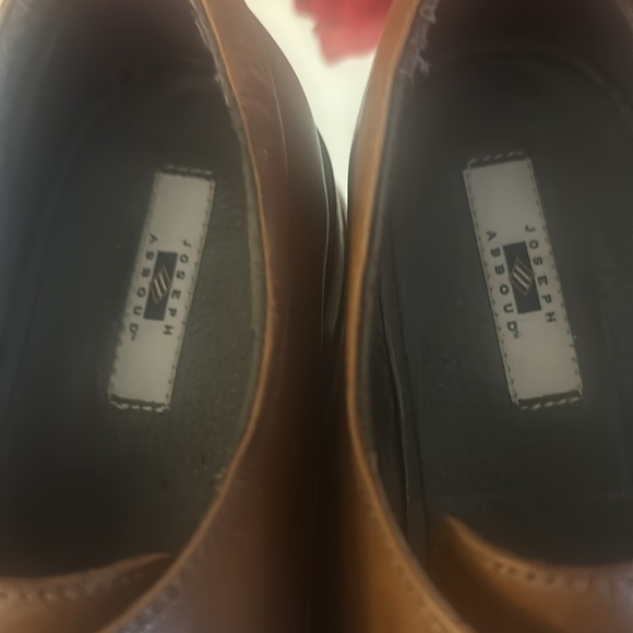 Joseph Abboud tan leather men’s dress shoes main image 7